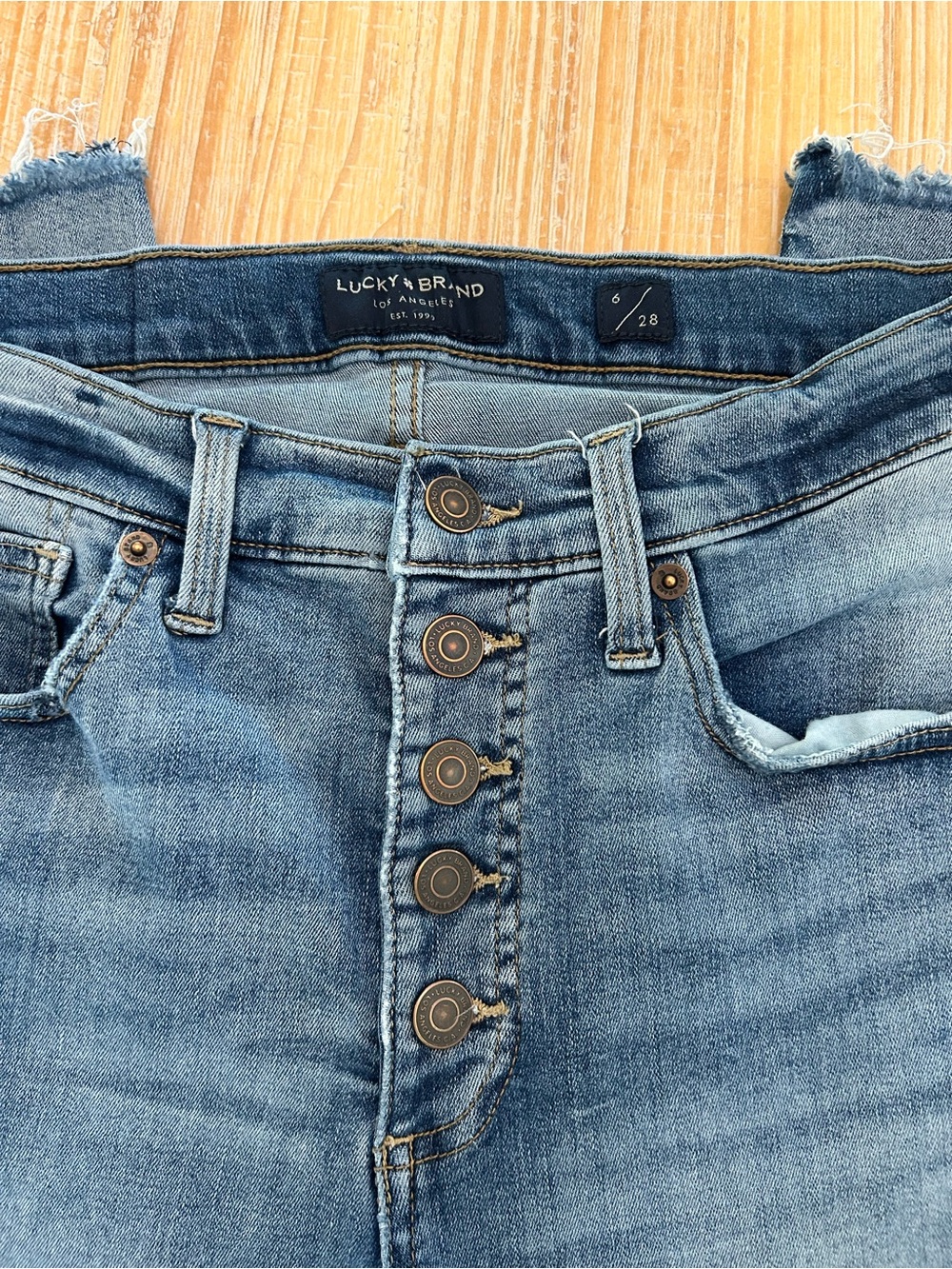 Lucky Brand High Rise Bridgette Skinny Cropped Jeans Size 6 / 28